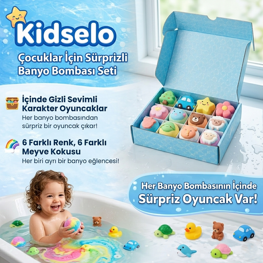 Kidselo™ Oyuncaklı Banyo Bombaları